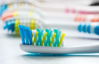 a set of toothbrushes